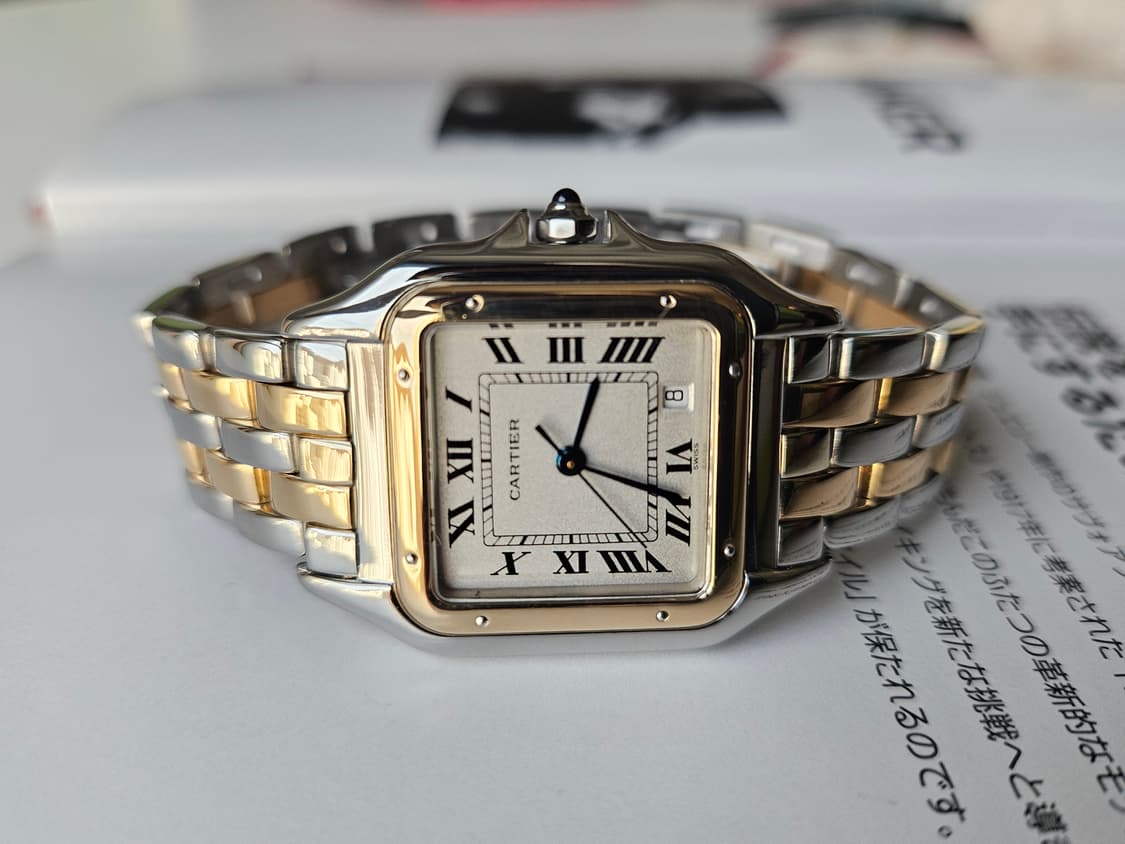 까르띠에 빈티지 팬더 미디움 2줄 콤비 상품이미지1