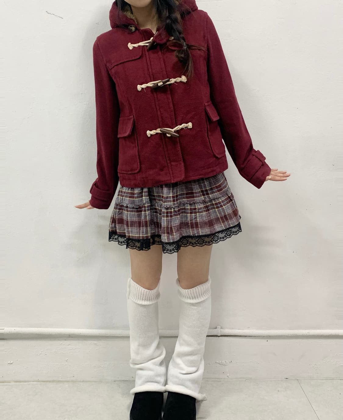 [JPN] 체리와인 🍒 떡볶이 숏코트 상품이미지2