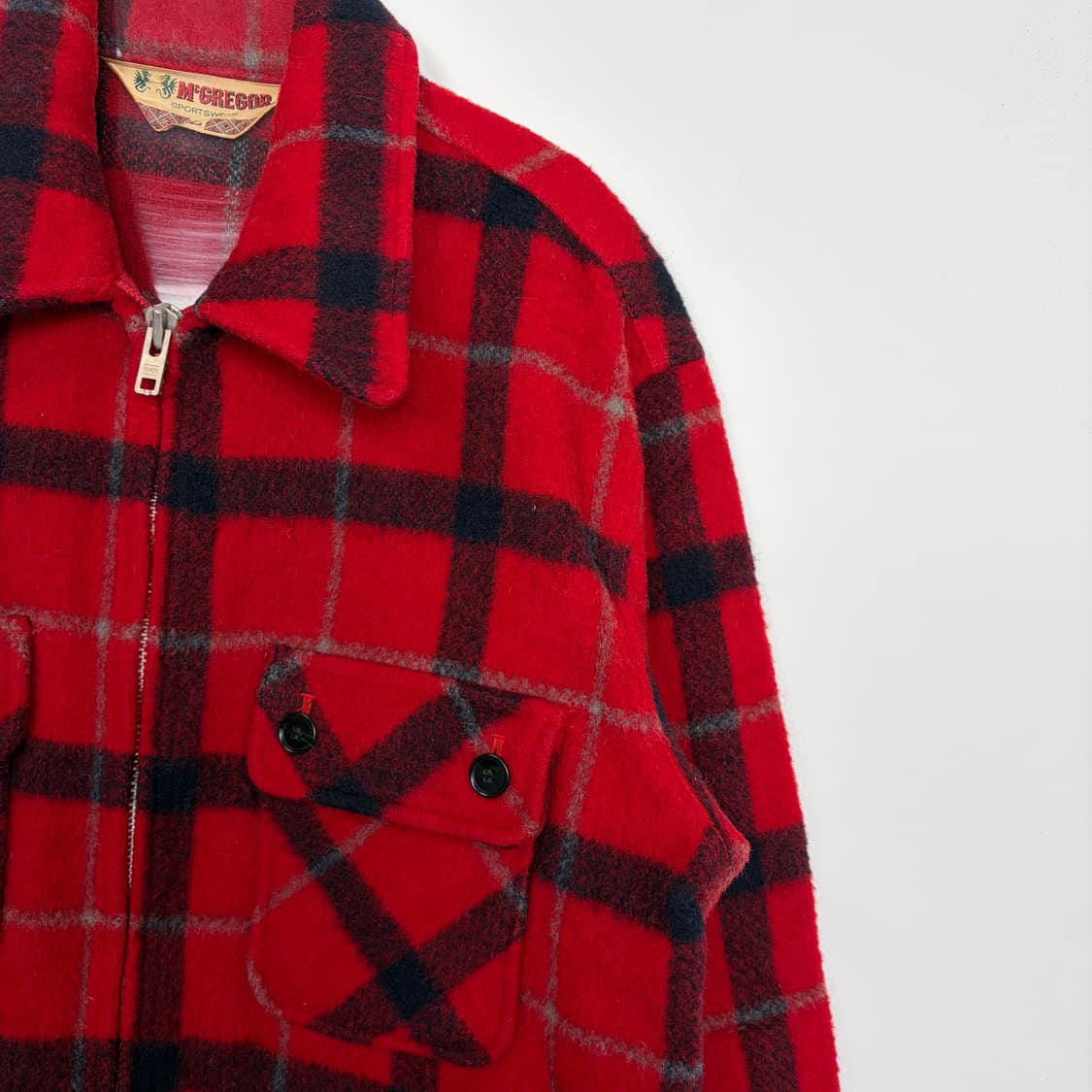 맥그리거 버팔로 플레이드 울 자켓 상품이미지4