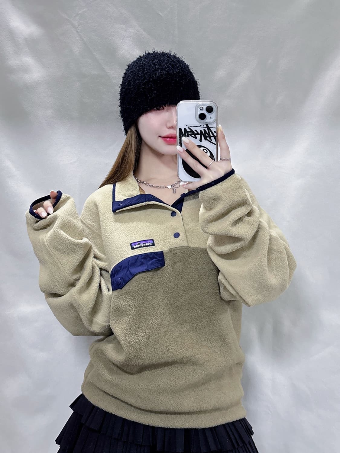 파타고니아 신칠라 버튼 플리스 반집업  상품이미지2