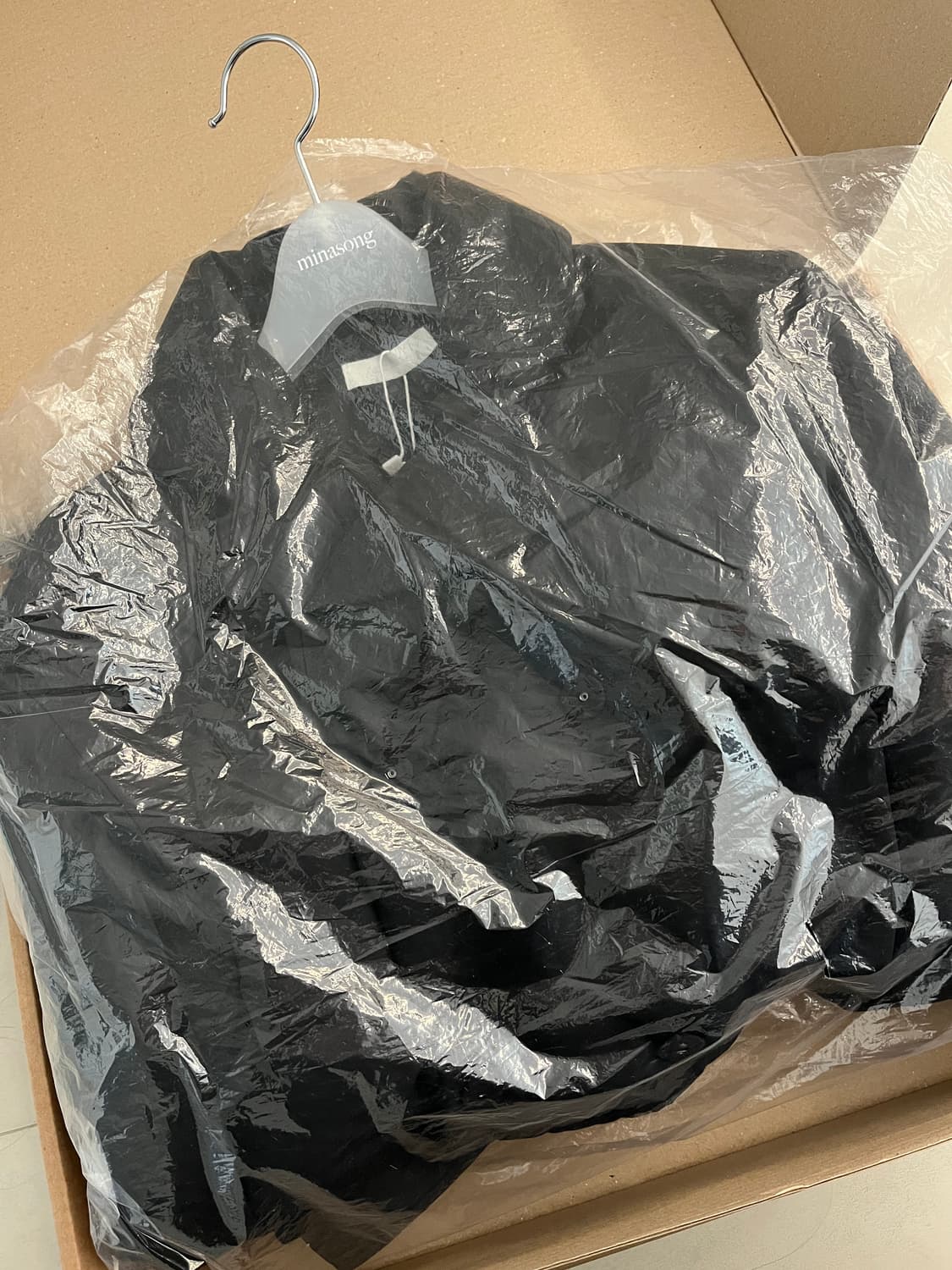 민아송 크롭 패딩 블랙 상품이미지3