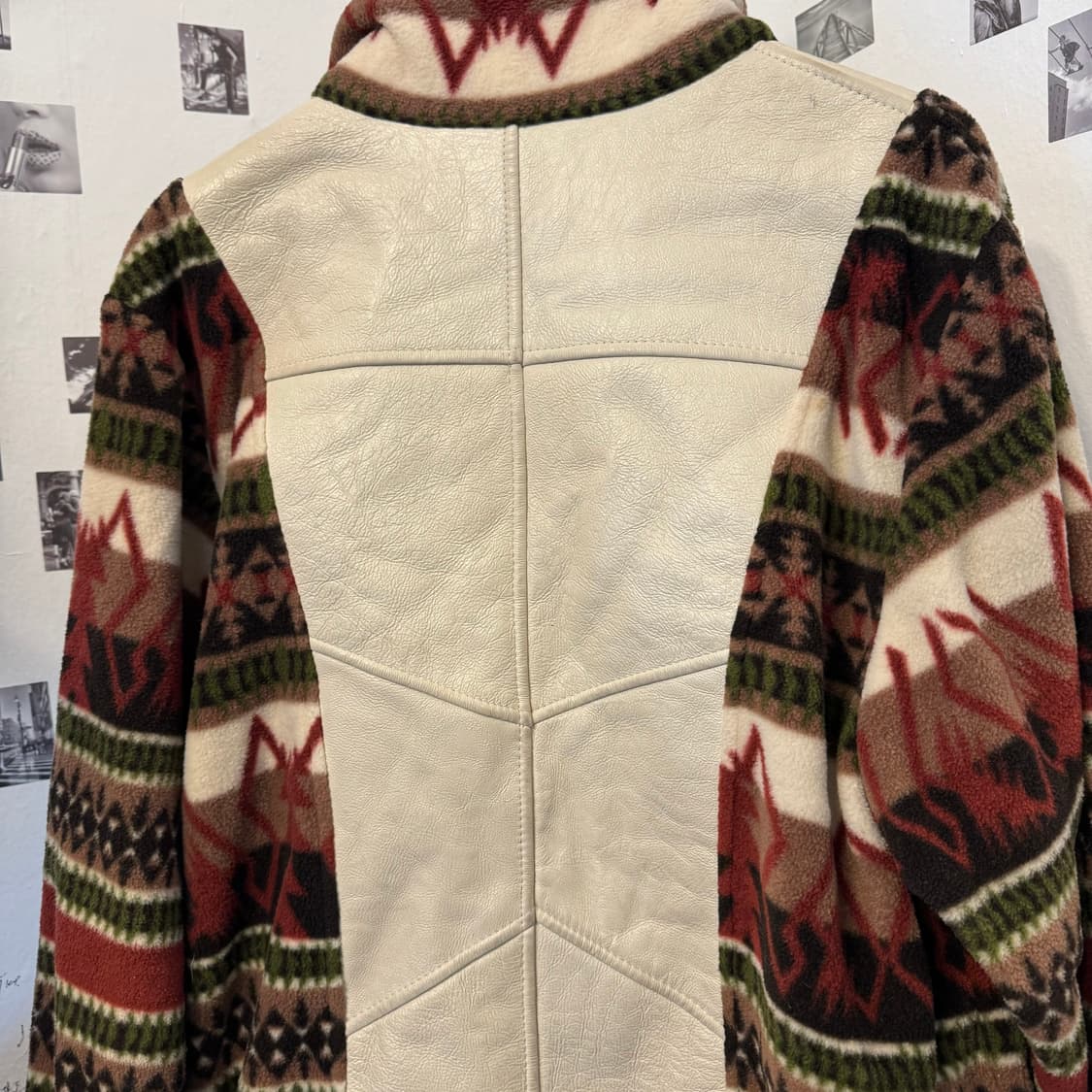 뉴질랜드 빈티지 램스킨 나바호 집업 자켓 상품이미지5