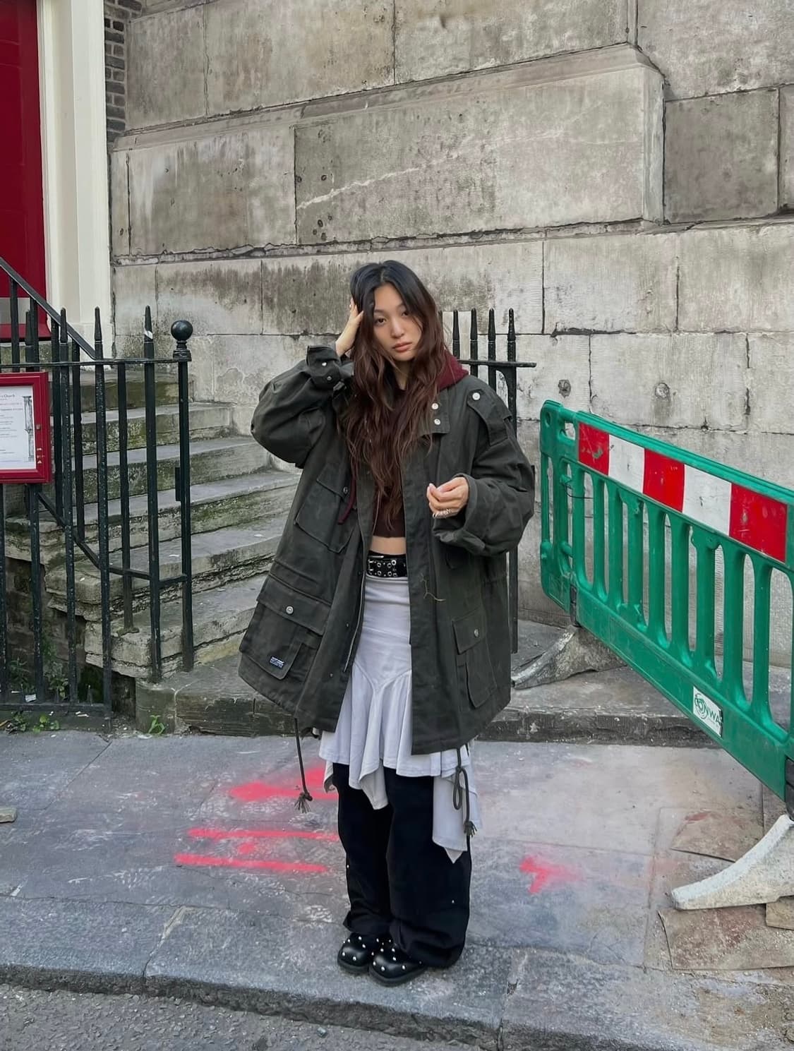 베이컨트아카이브 왁스드 필드 자켓 카키 M 상품이미지6