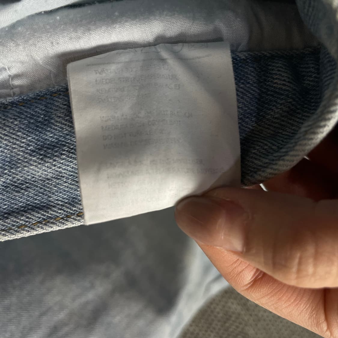 (33) 모스코 연청 와이드 데님 팬츠 L 상품이미지4