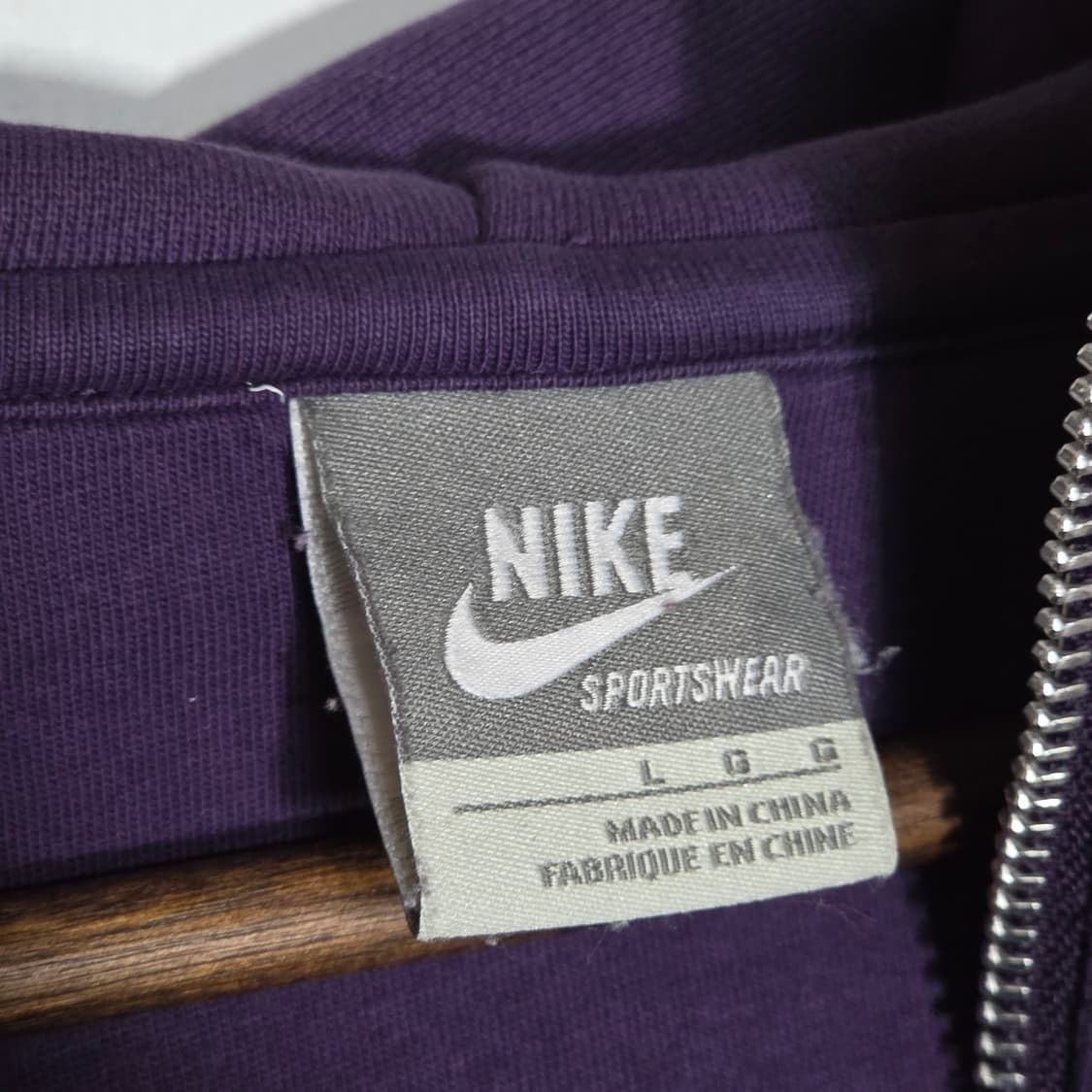 나이키 퍼플 투웨이 스우시 자수 후드집업 상품이미지10