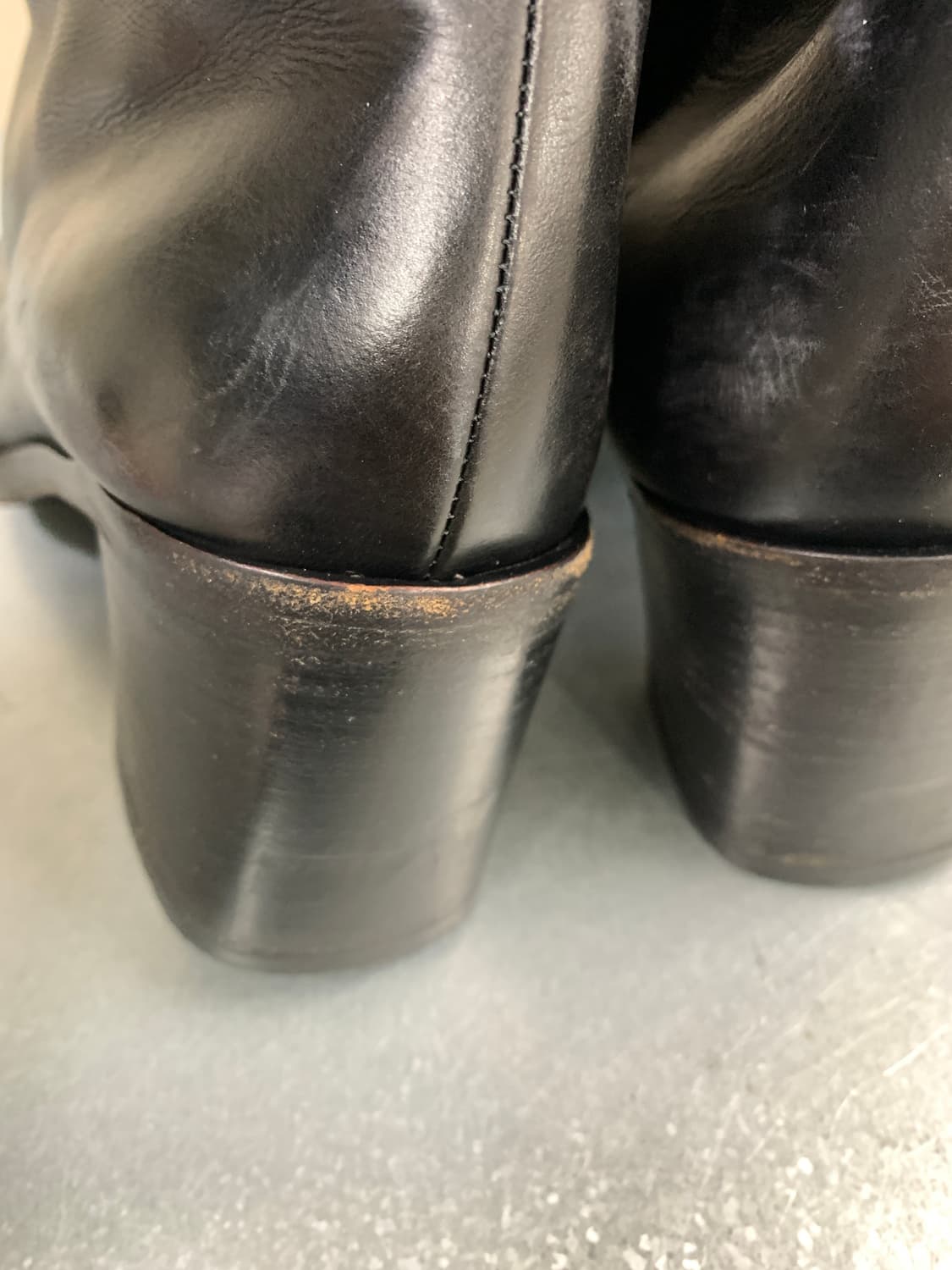 구찌 앵클 레더 지퍼 부츠 블랙 7.5(255) 상품이미지8