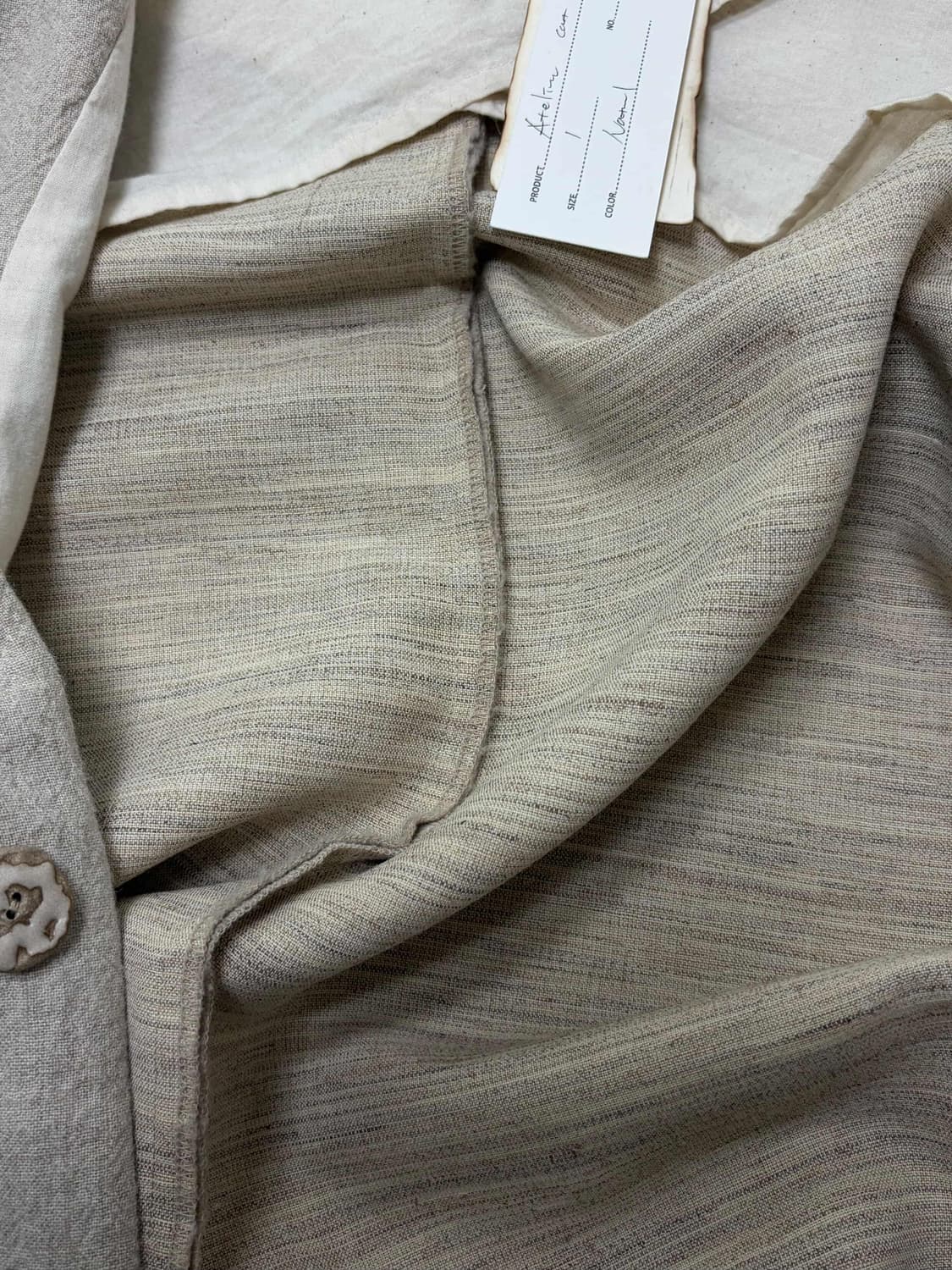 lcbx 아뜰리에 코트 네츄럴 상품이미지5