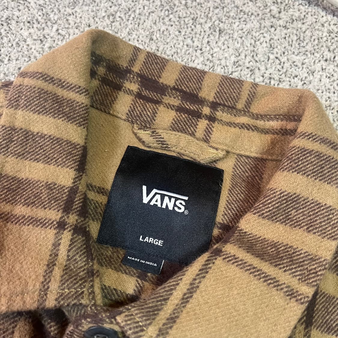 반스 울 포켓 체크 셔츠 자켓 상품이미지3