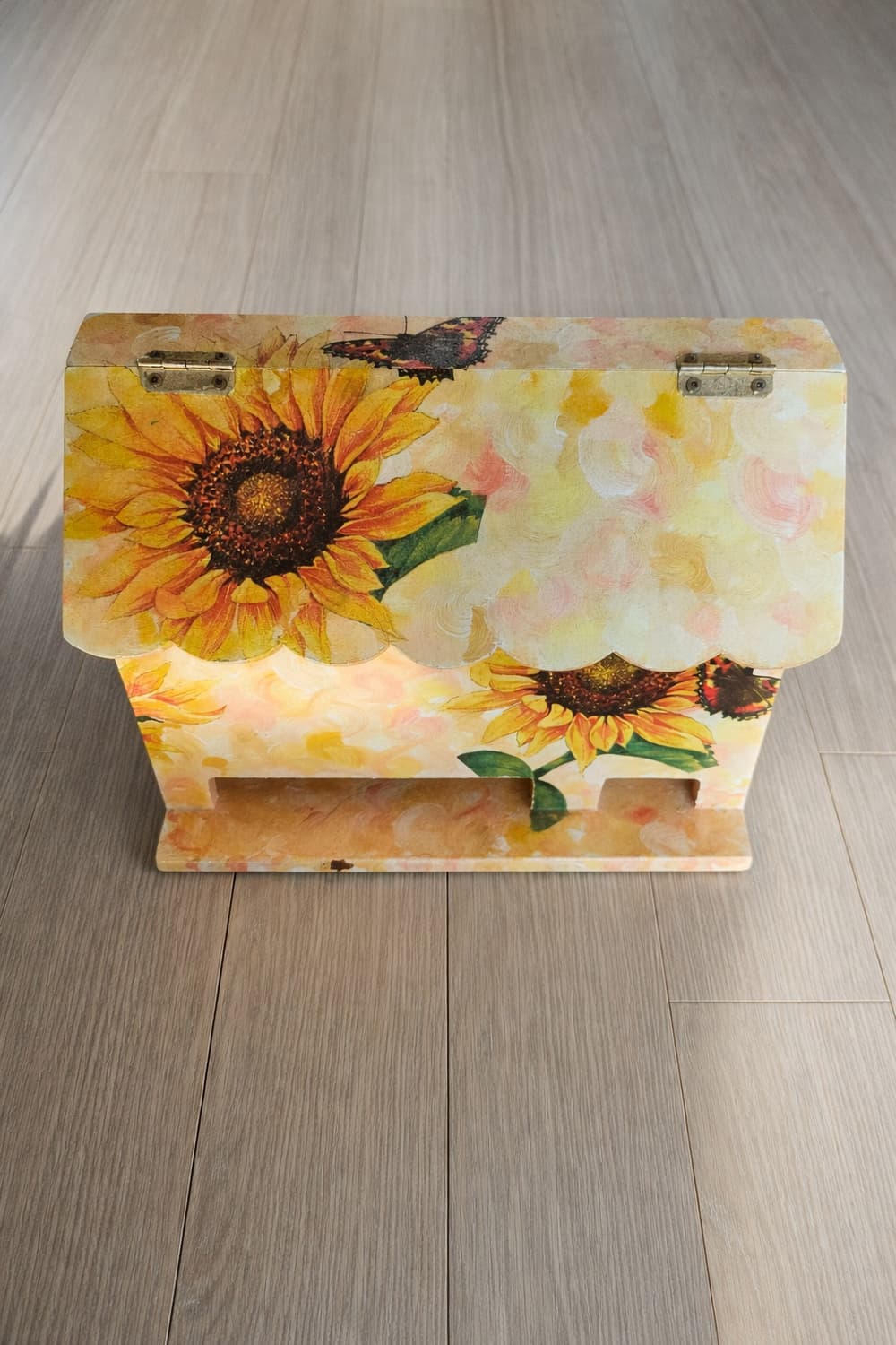 돈들어오는 해바라기 냅킨아트 티박스 풍수지리 인테리어 소품 개업식선물 상품이미지6