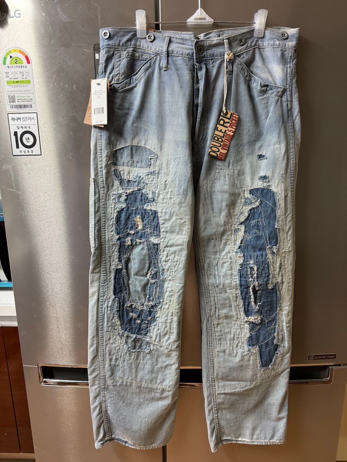 RRL 빈파포 패치워크팬츠 32/32 팝니다. 상품이미지2