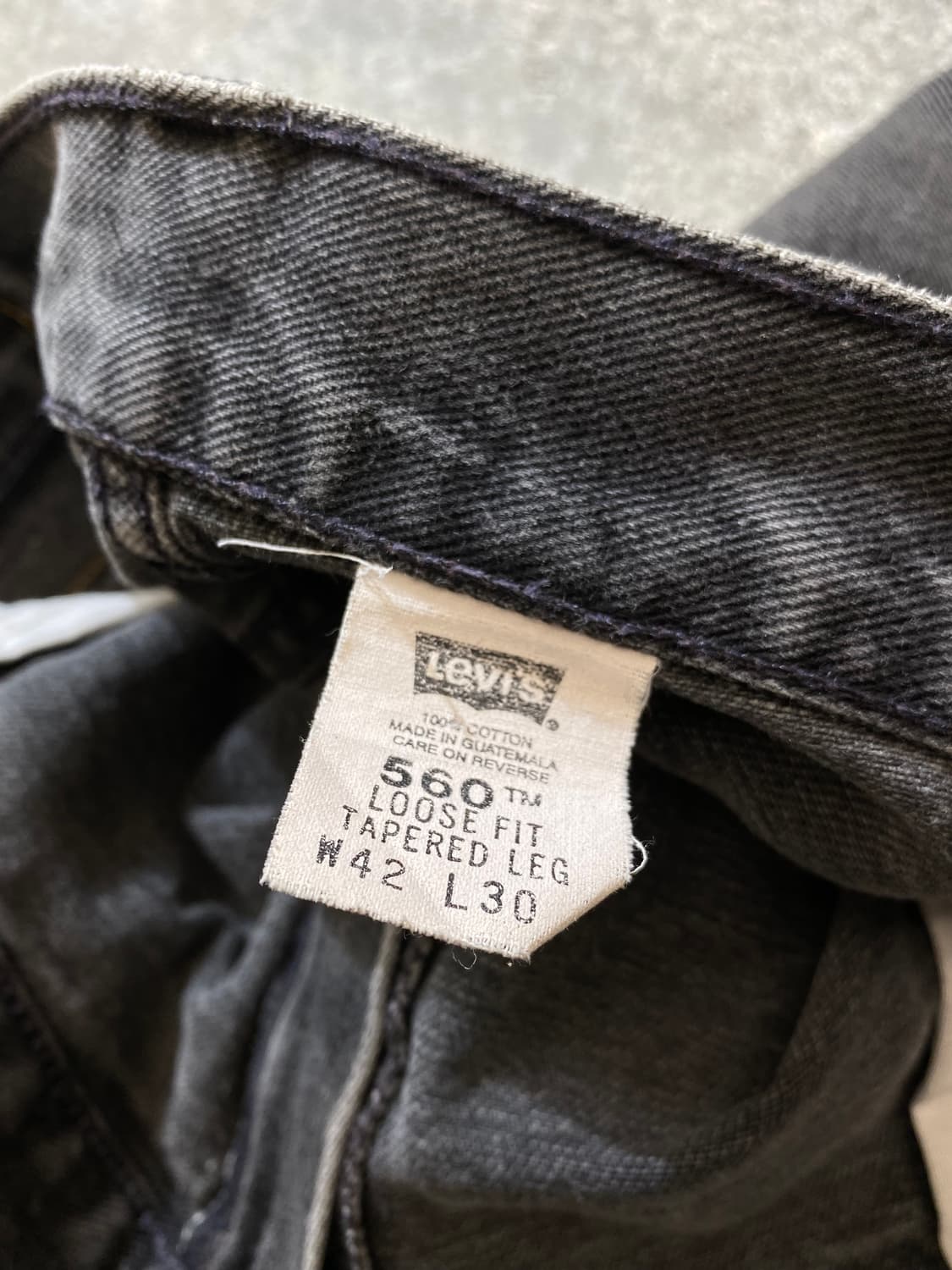 [42] 00s Levi's 560 리바이스 흑청 데님 쇼츠 상품이미지8