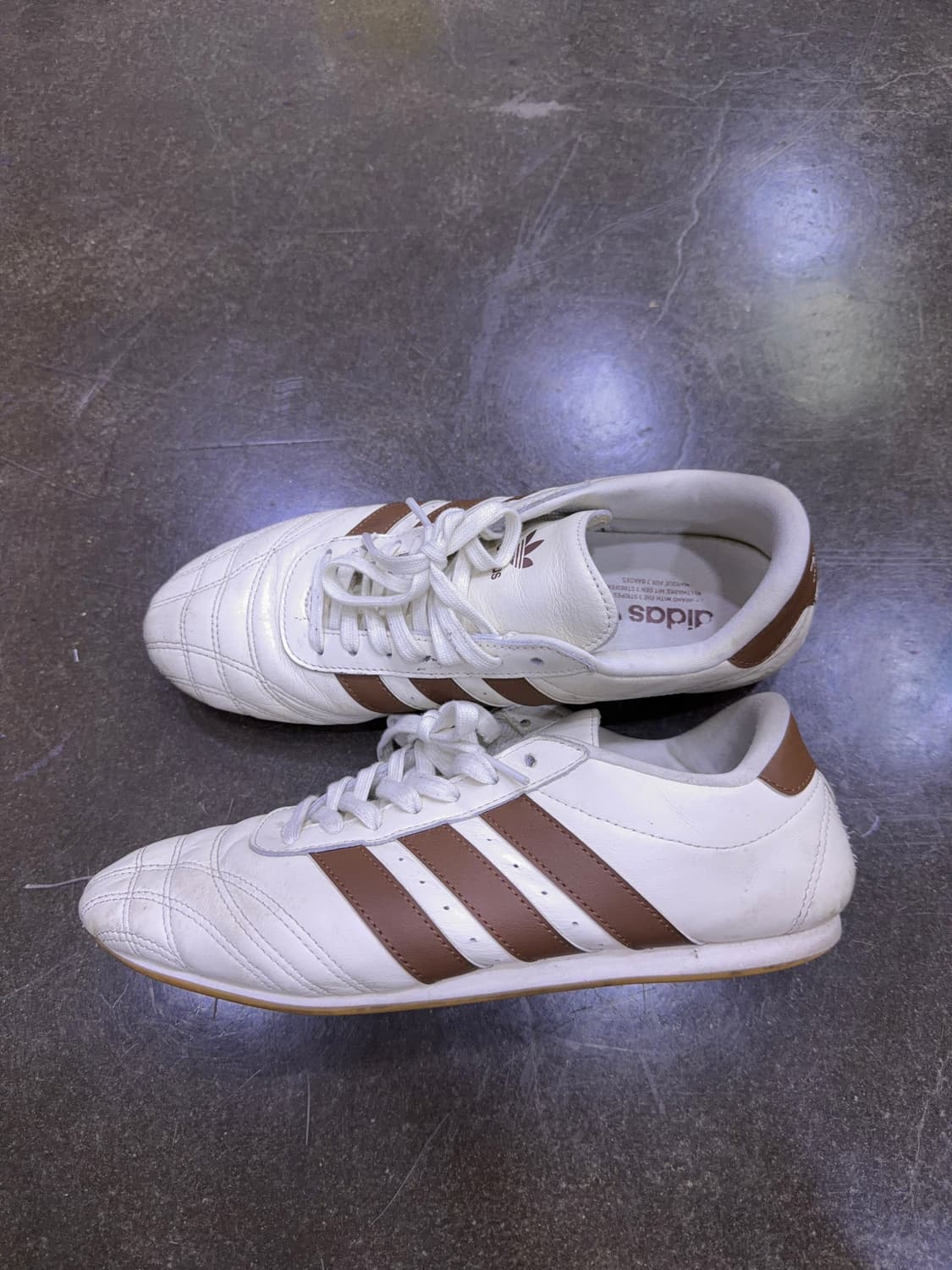 아디다스 태권도 레이스 오프 화이트 브라운 스니커즈 270 상품이미지6