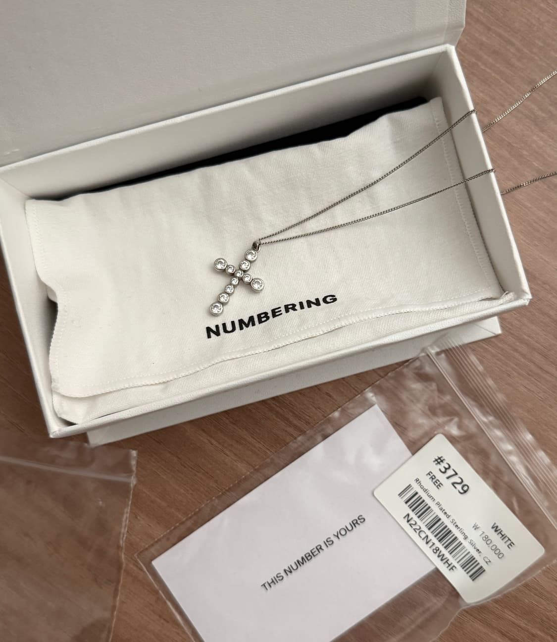 NUMBERING 넘버링 #3729 목걸이 Silver 상품이미지2