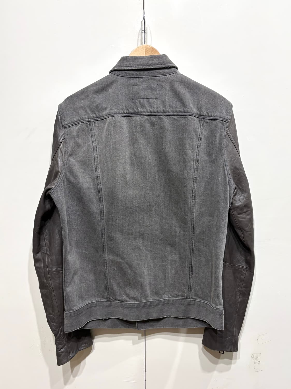 올세인츠 암 레더 데님 트러커 자켓 상품이미지4