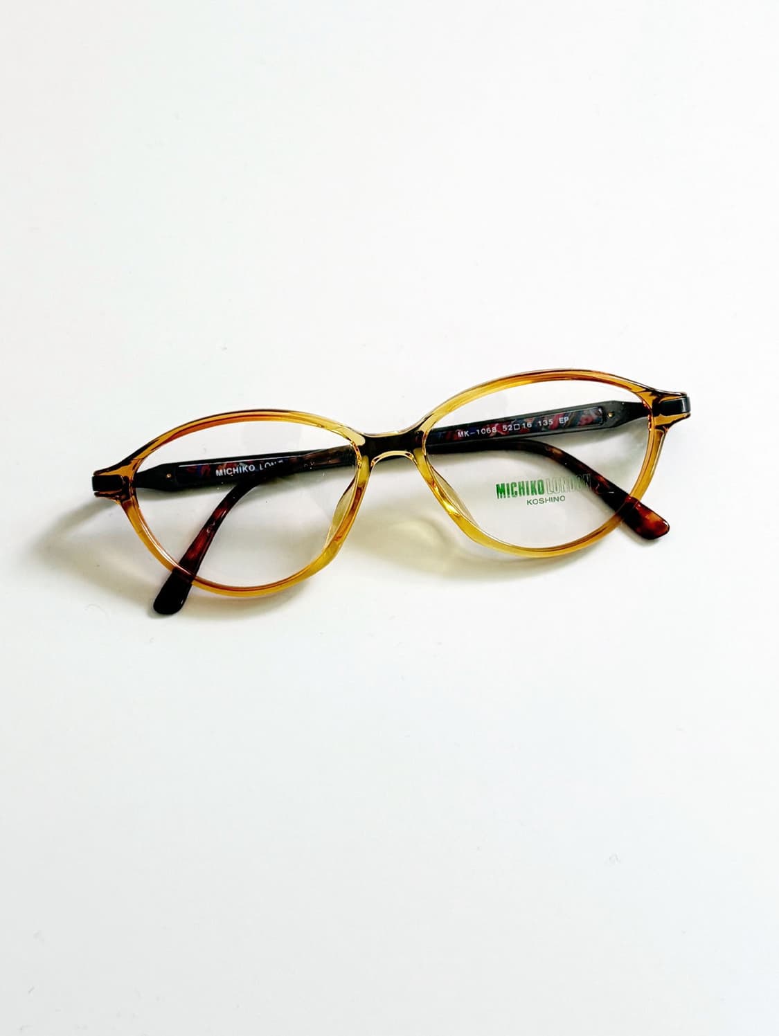 90s 미치코 코시노 런던 그라디언트 뿔테 빈티지 안경 상품이미지1