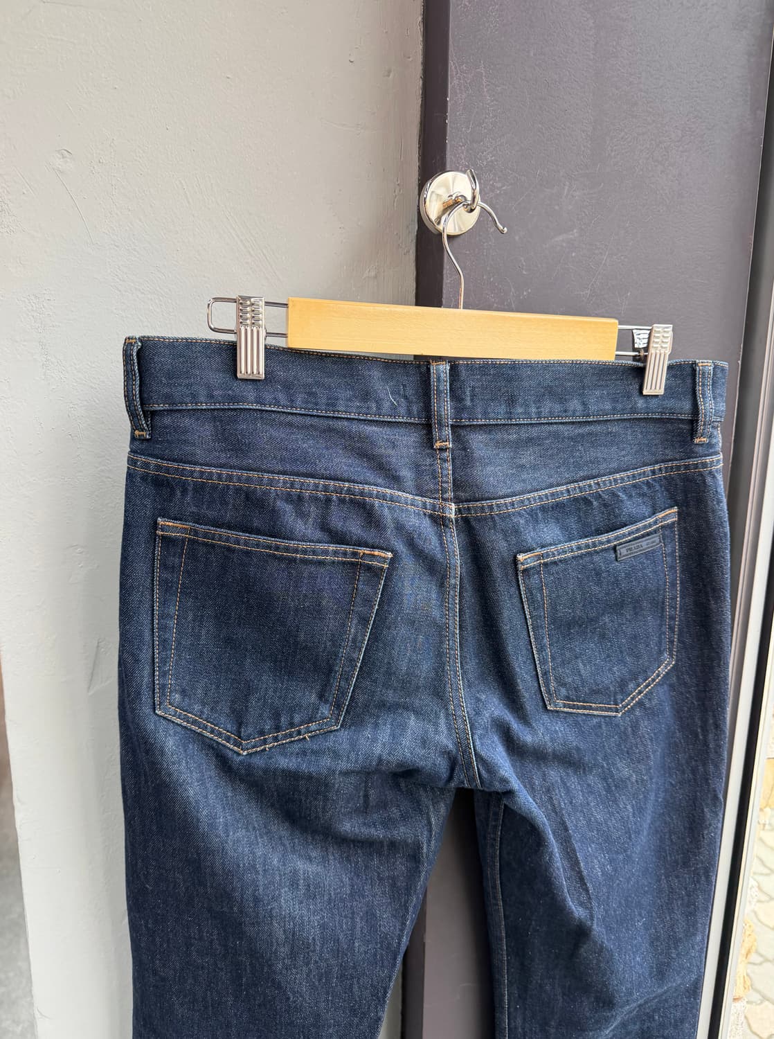 31~32/ 프라다 백패치 데님 셀비지 팬츠 상품이미지8