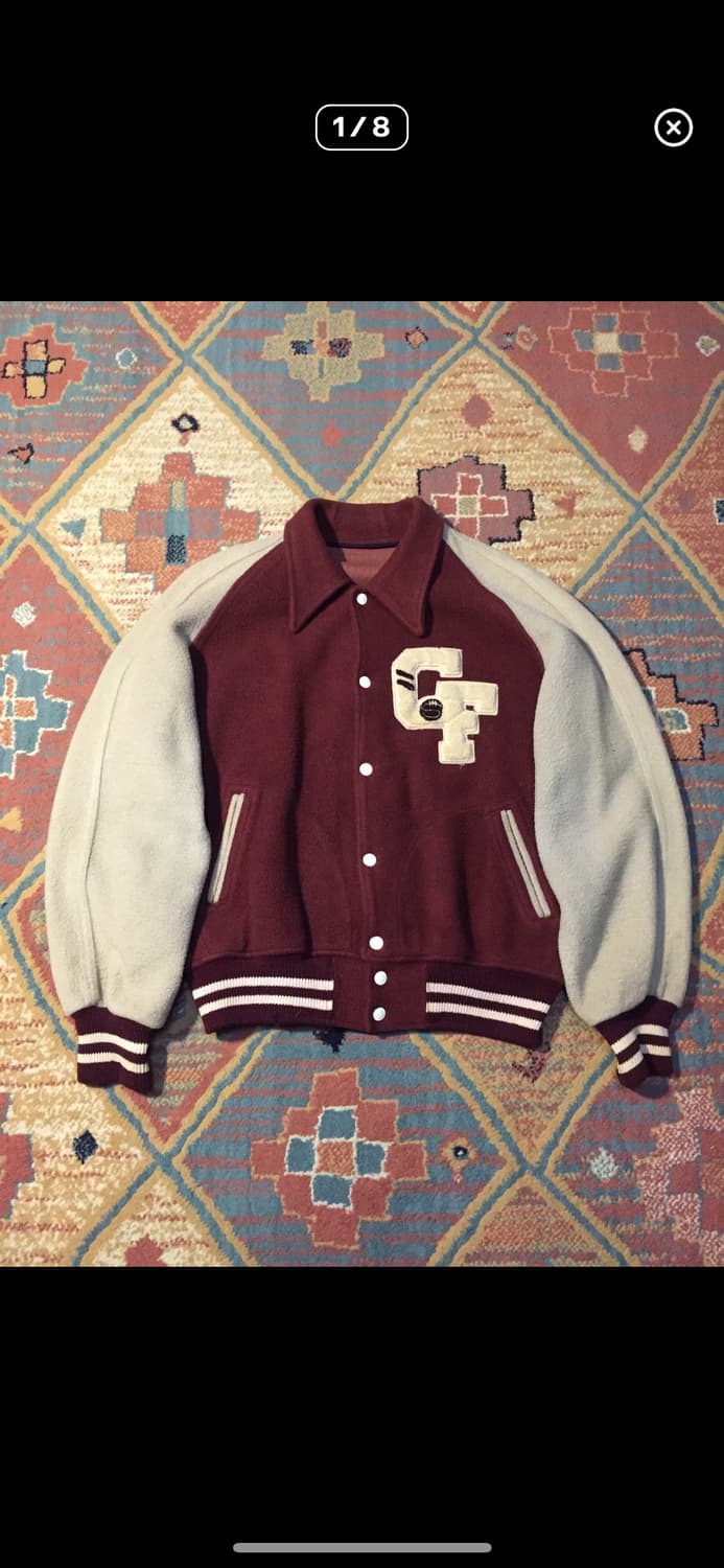 50-60's 카센티노 울 바시티 자켓 상품이미지1