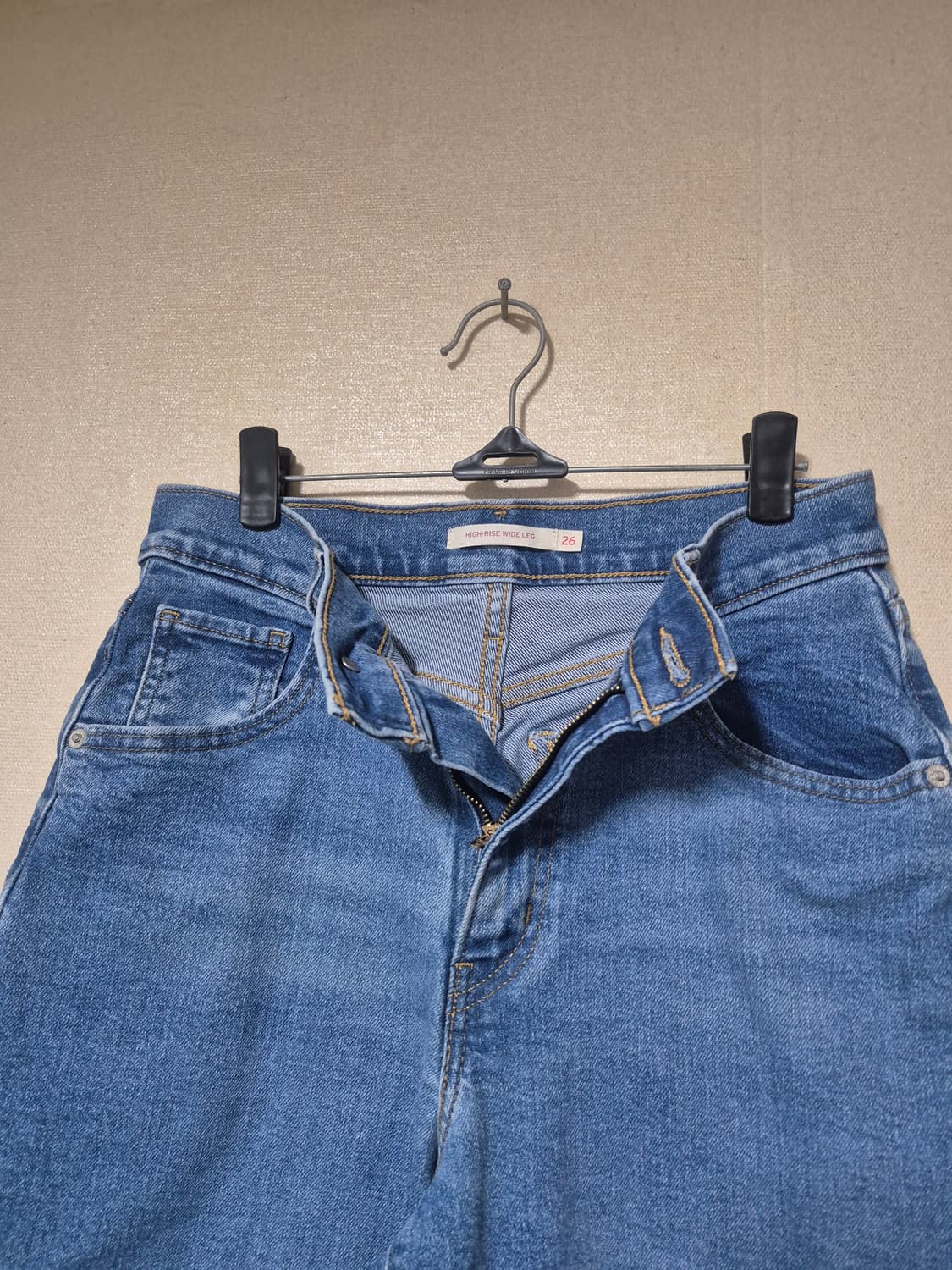 리바이스 하이라이즈 와이드 레그진 상품이미지3