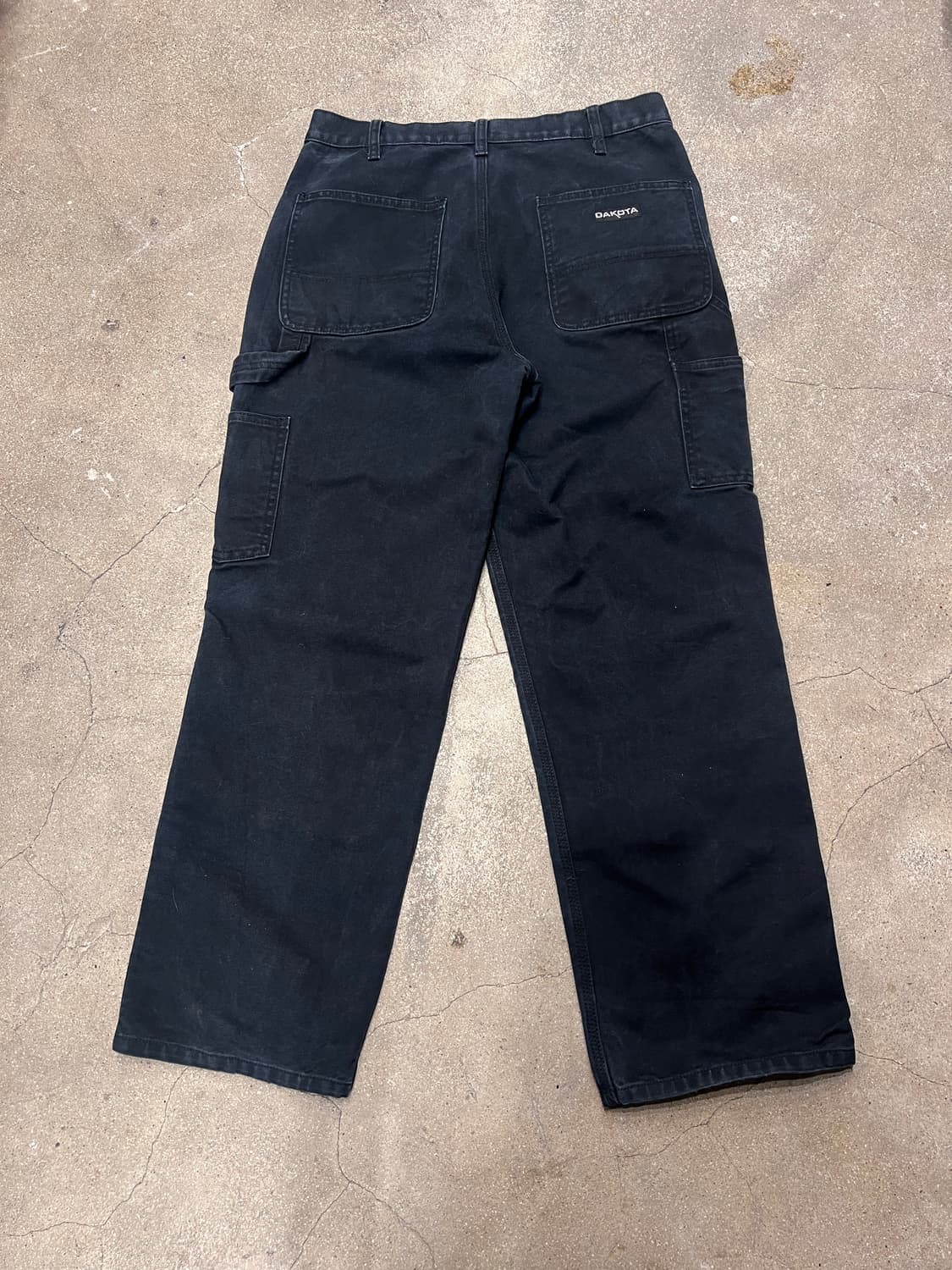 DAKOTA 더블니 워크팬츠 블랙 상품이미지4