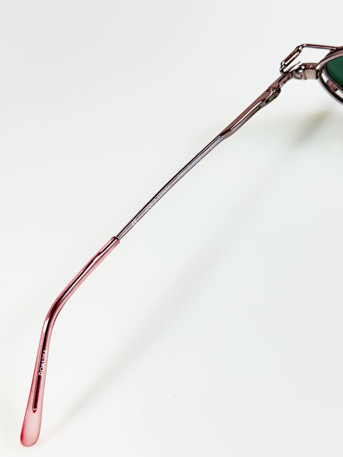 미국제 ELITE 클립온 핑크 크롬 슬림 오벌 프레임 빈티지 안경 상품이미지8