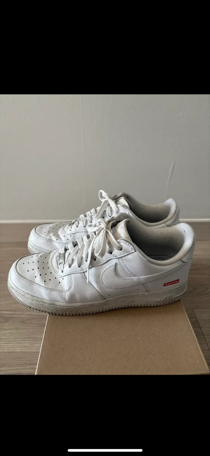 나이키 슈프림 에어포스 화이트 (275) 상품이미지6