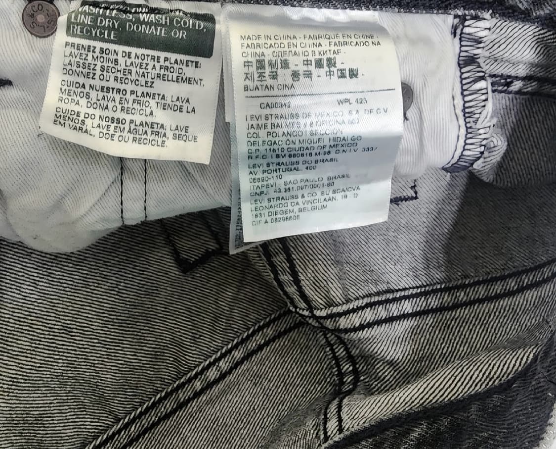 [정품] Levi’s 501 그레이 조거팬츠 28 (시보리라인 레어템) 상품이미지4