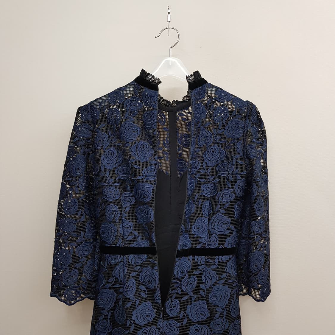 산드로 로즈 패턴 레이스 원피스 1사이즈 상품이미지7