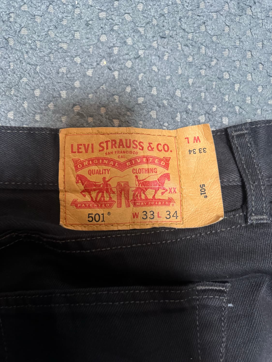 리바이스 501 블랙진 상품이미지2