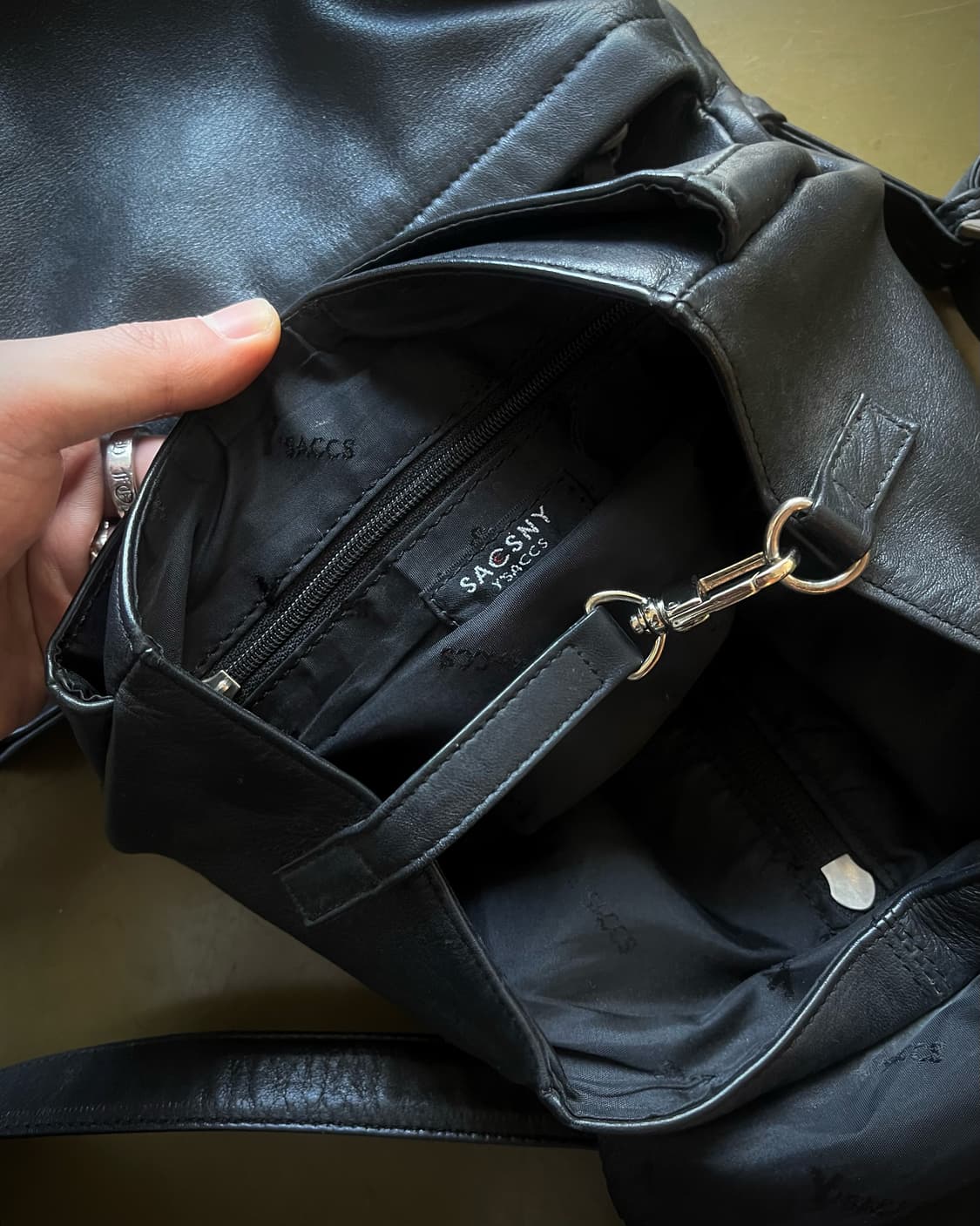 Y'SACCS Yohji Yamamoto Leather Backpack 상품이미지7