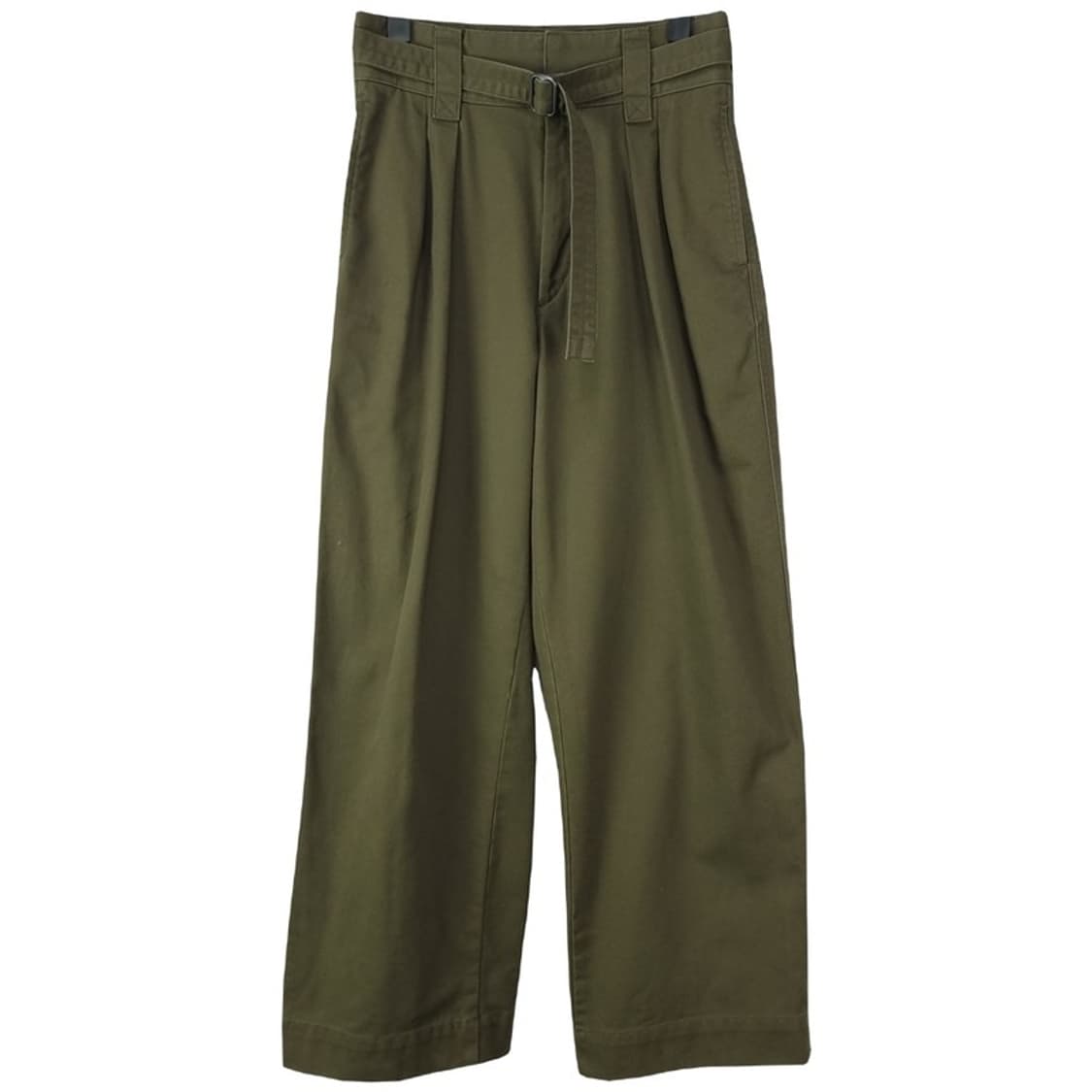 [유니클로 U 르메르] 루즈 핀턱 벵티드 팬츠 올리브 M18816 상품이미지2