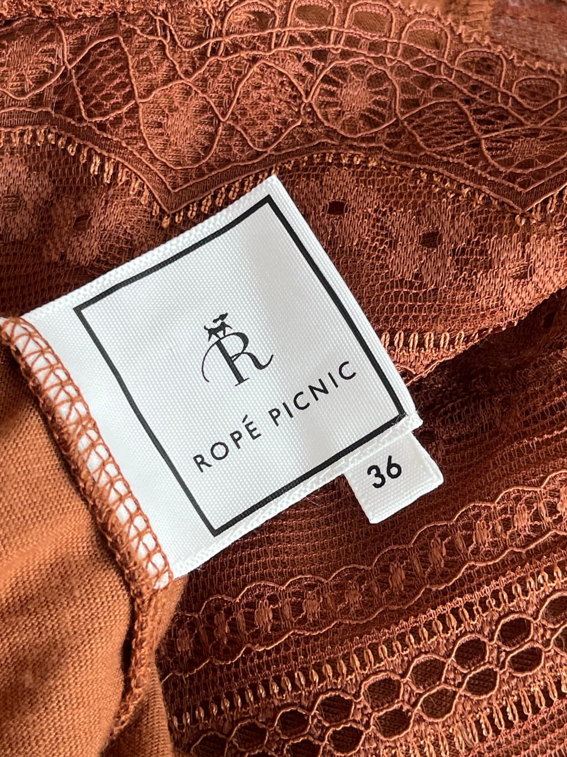 ROPE’ PICNIC 브라운 레이스 슬립  상품이미지5