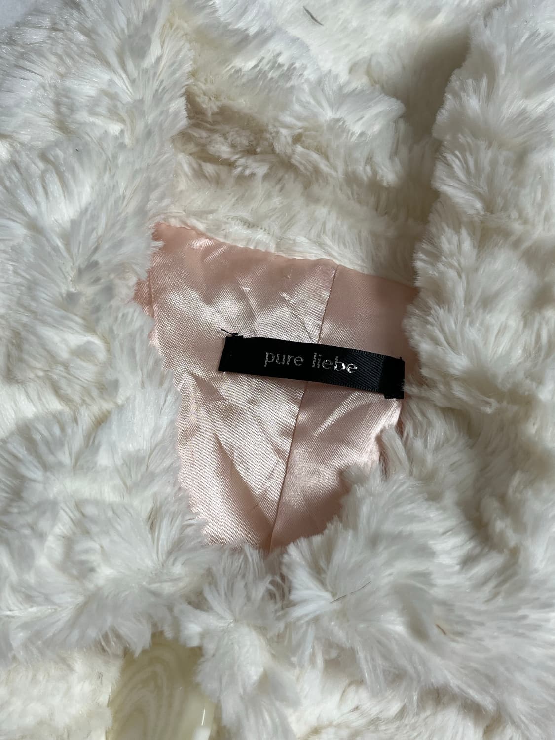 빈티지 라떼갸루 아이보리 달천깔 퍼 자켓 상품이미지4