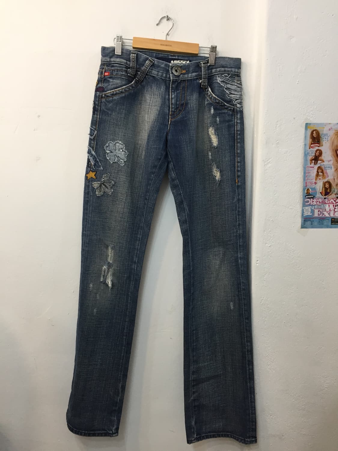 miss sixty 패치 데미지 부츠컷 데님 27 상품이미지6