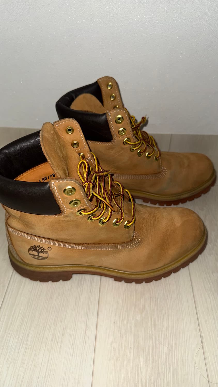 팀버랜드 프리미엄 6인치 워터프루프 부츠 위트 누벅 - 와이드 상품이미지2