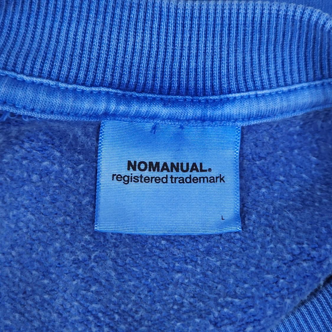 100)NOMANUAL 노매뉴얼 피그먼트 루즈핏 맨투맨 상품이미지8