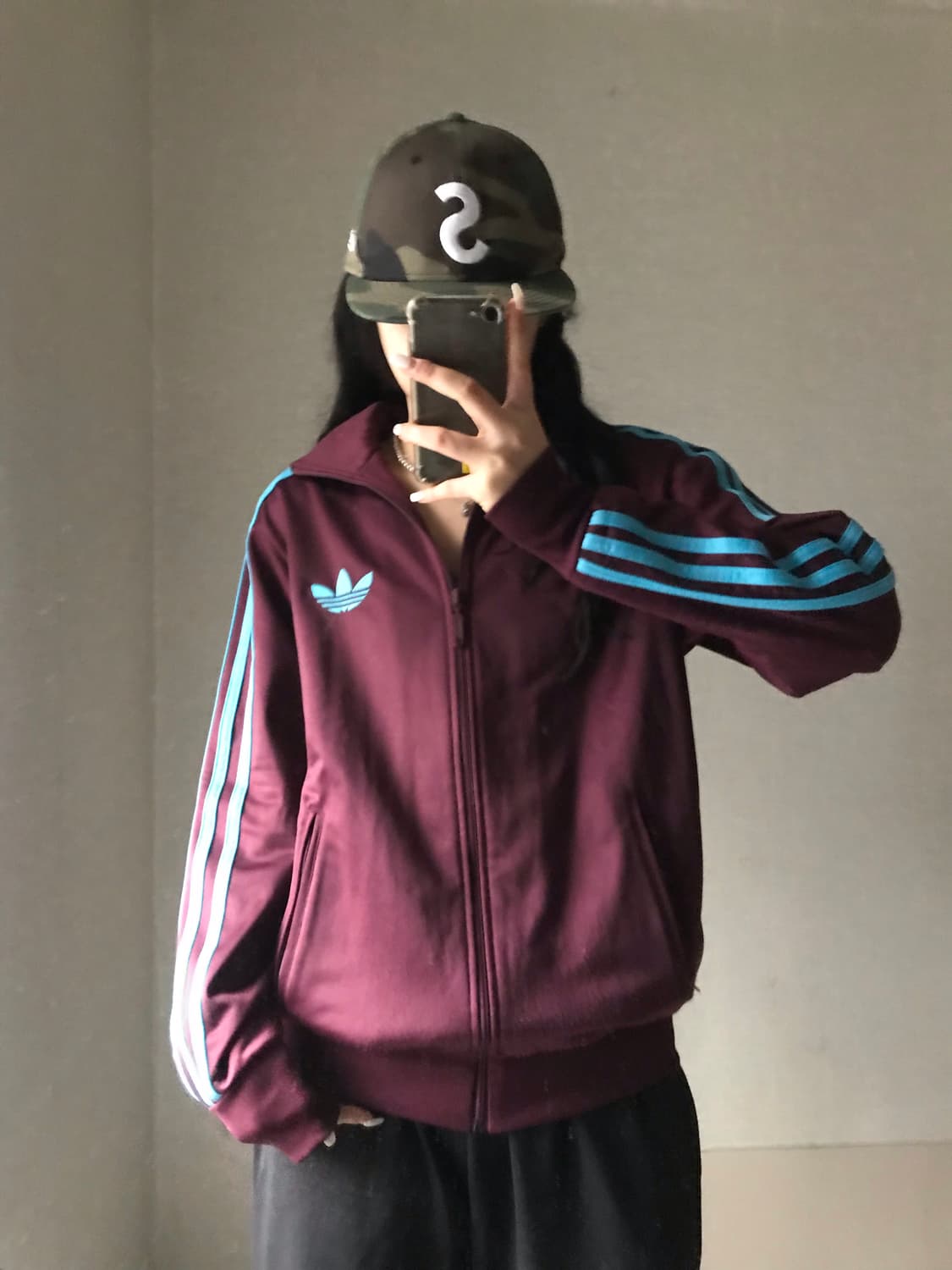 아디다스 버건디 빅파이어버드 져지 상품이미지3