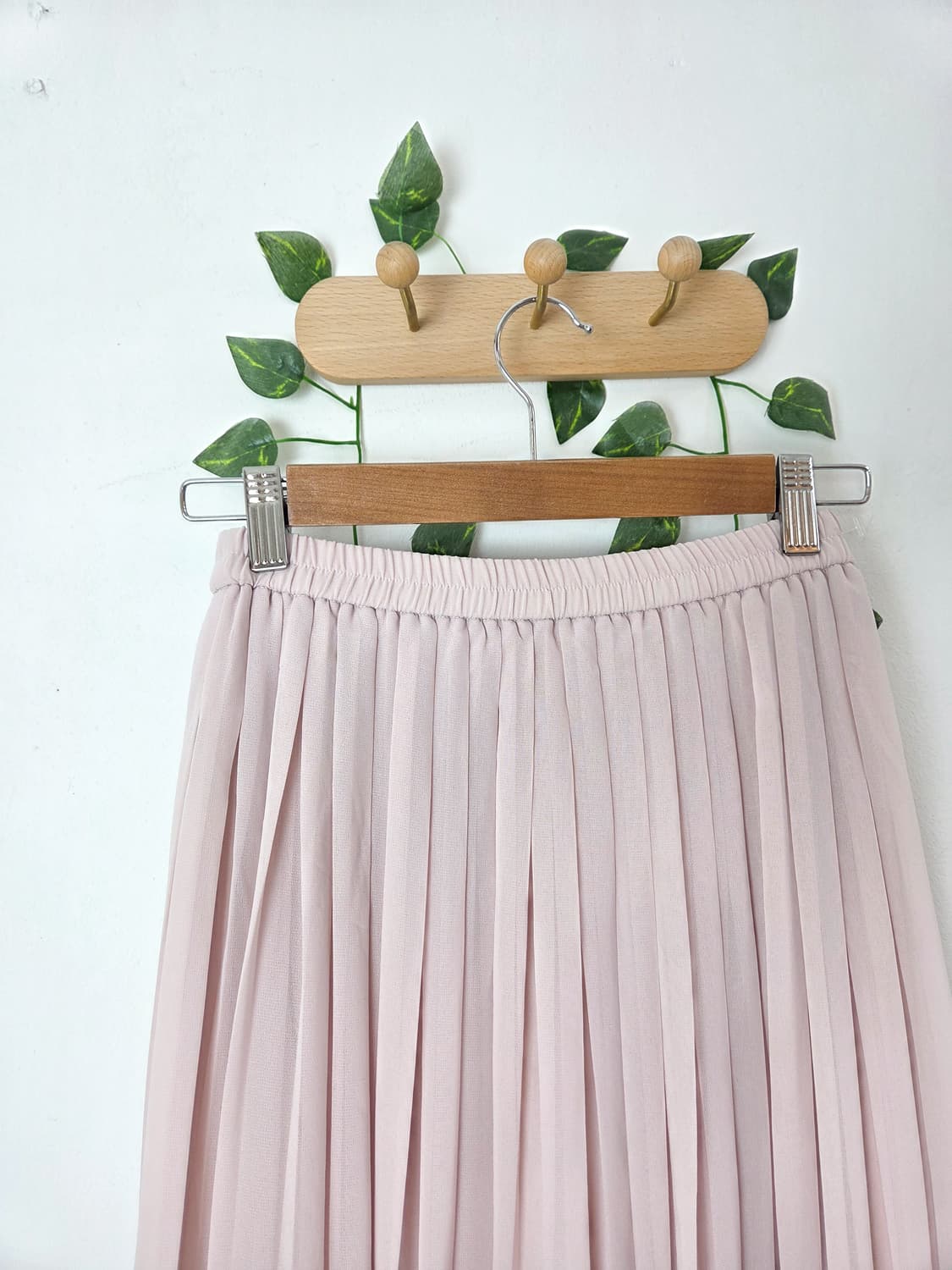 여리여리 플리츠 롱스커트 상품이미지4