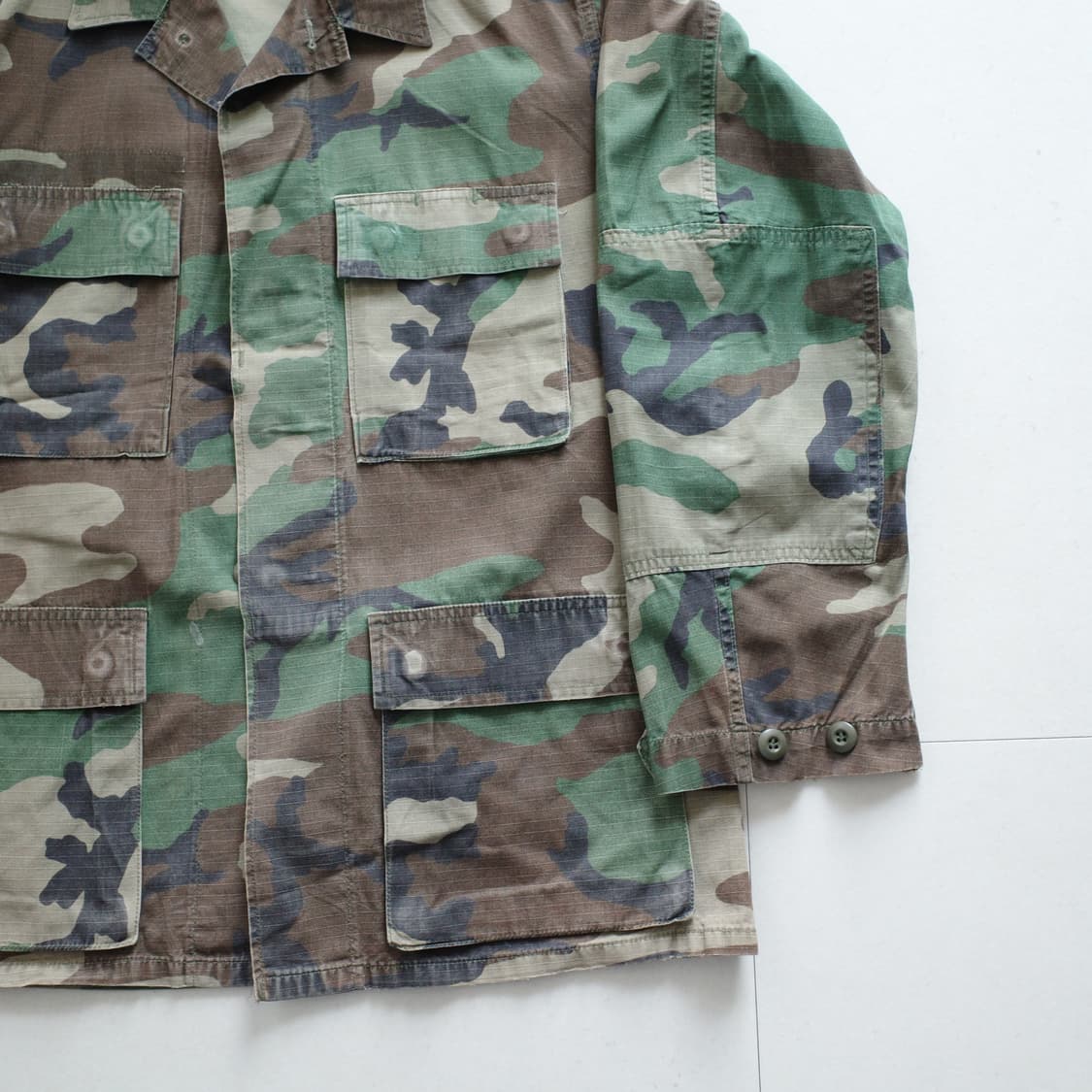 90s 미군 오리지널 우드랜드 립스탑 BDU 자켓 (S-R) 상품이미지3
