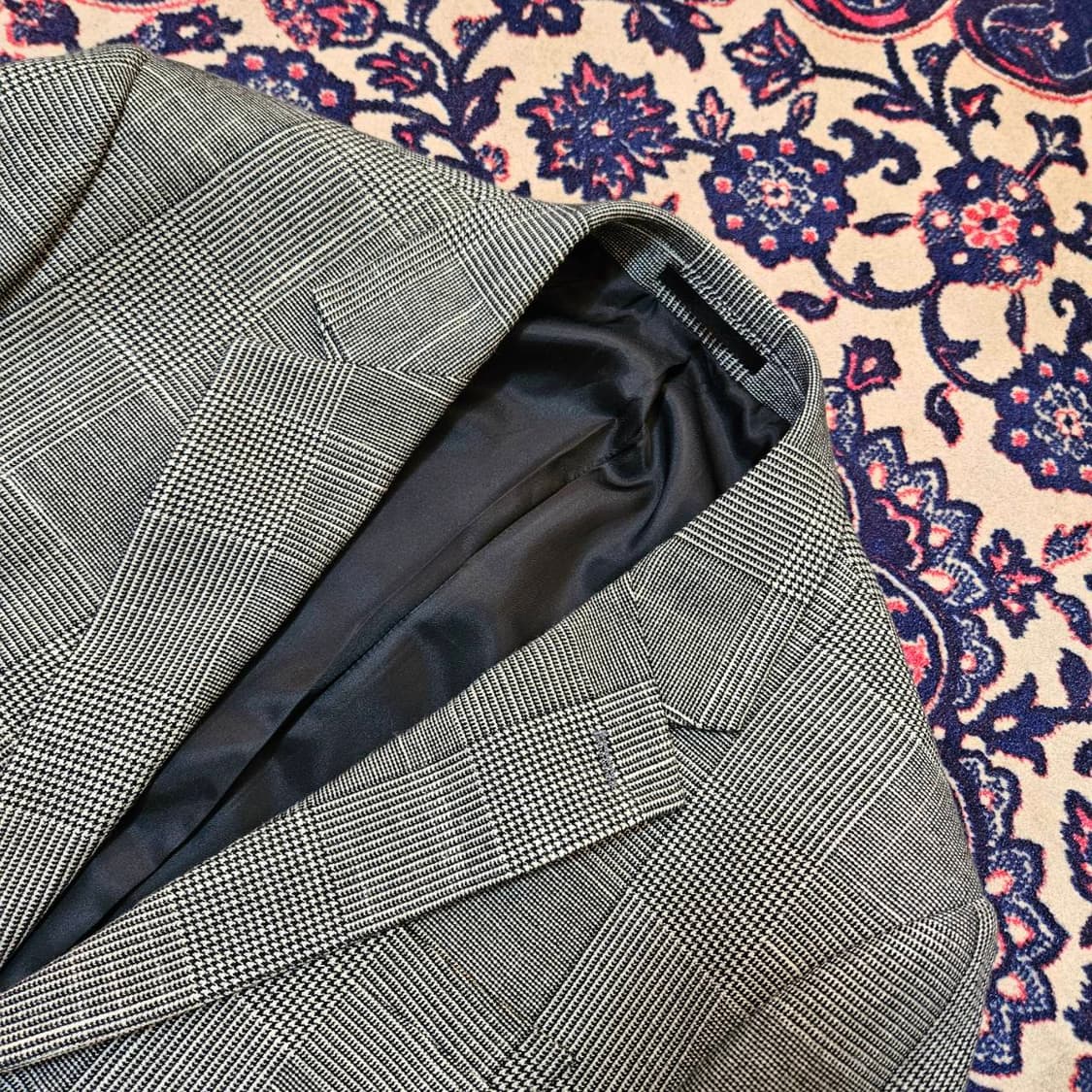 킨록 엔더슨(Kinloch) 투버튼 그레이 체크 블레이져 자켓 상품이미지2