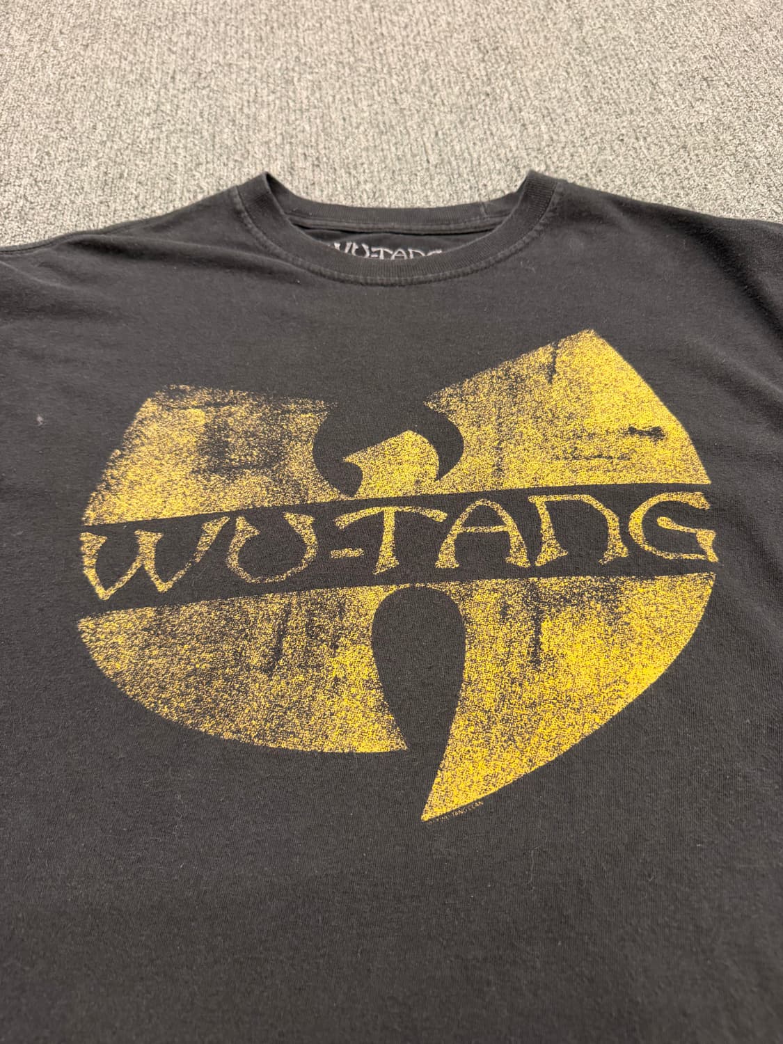 L) WU-TANG 빈티지 로고 프린팅 반팔 티셔츠 상품이미지3