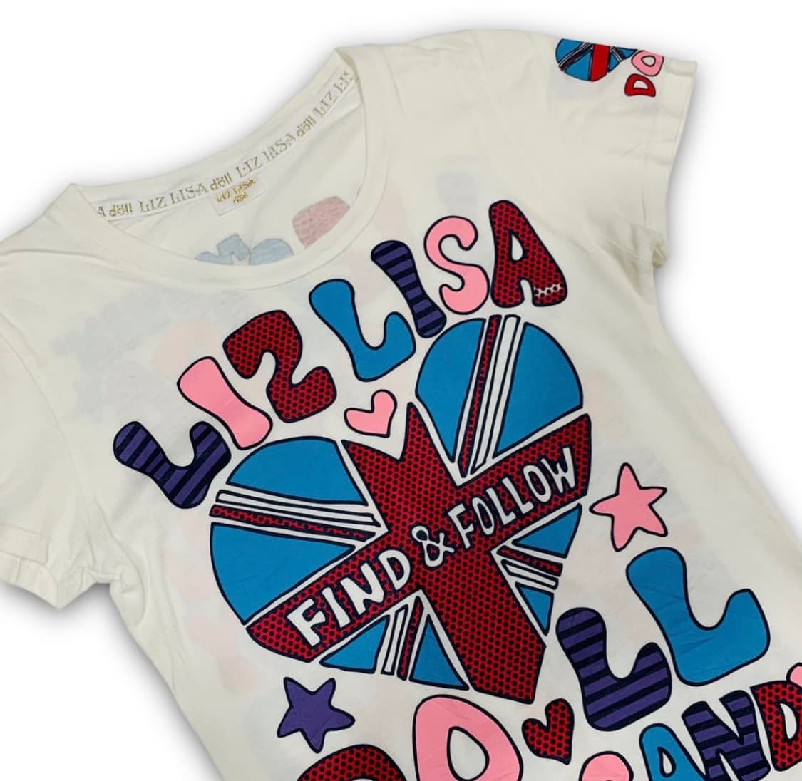 리즈리사 키치갸루 일브 대장템 핀터깔 딱붙반팔티 상품이미지2