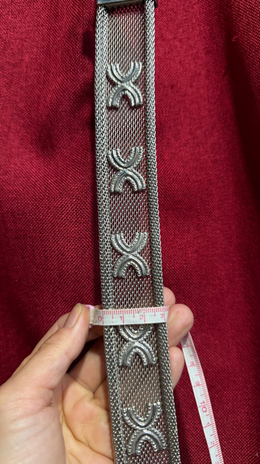 빈티지 메탈 시스루 스테인레스 벨트 상품이미지7