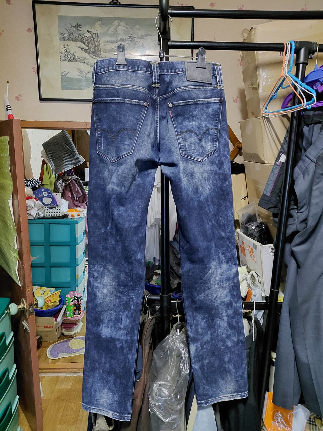 [리바이스]PCL16B 워싱 데님 청바지 32사이즈  상품이미지2