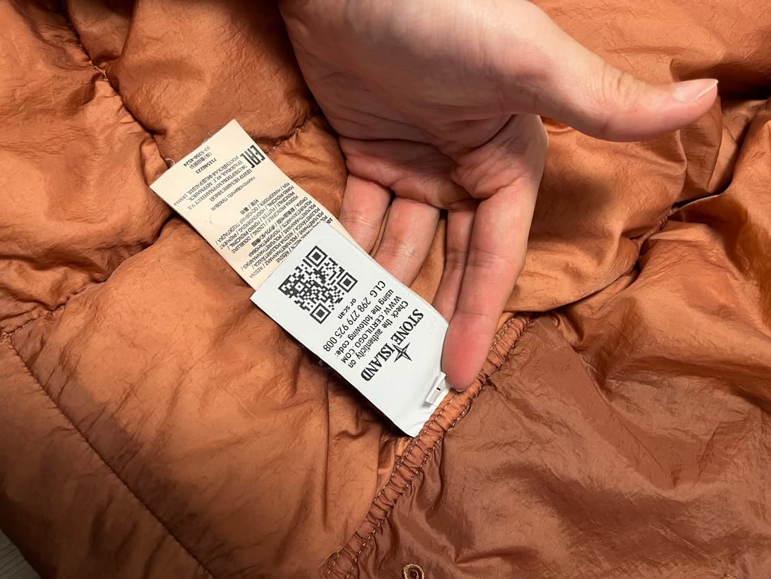 (L) 스톤 아일랜드 크링클랩스 패딩 버건디 상품이미지7