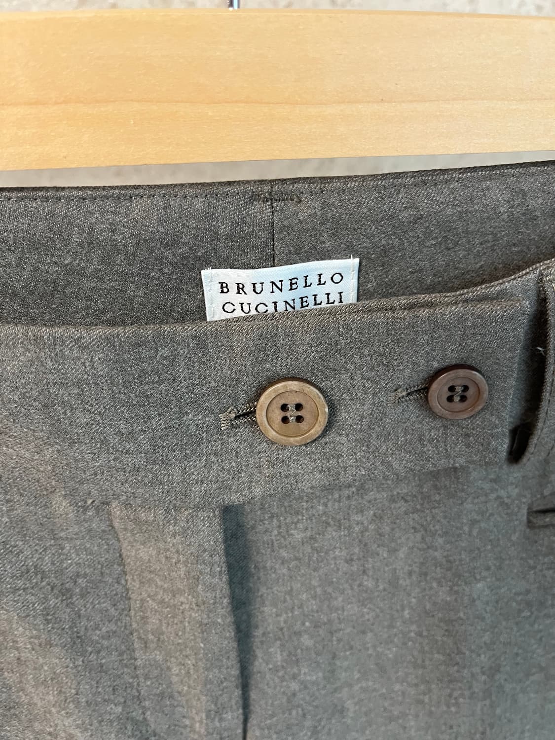 브루넬로 쿠치넬리 여성 슬랙스 회색 정품  상품이미지3