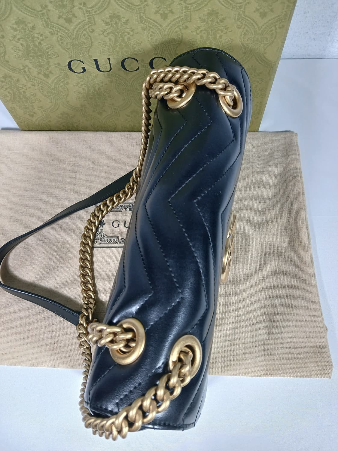 구찌 마몽 마틀라세 숄더백 스몰 443497 상품이미지4