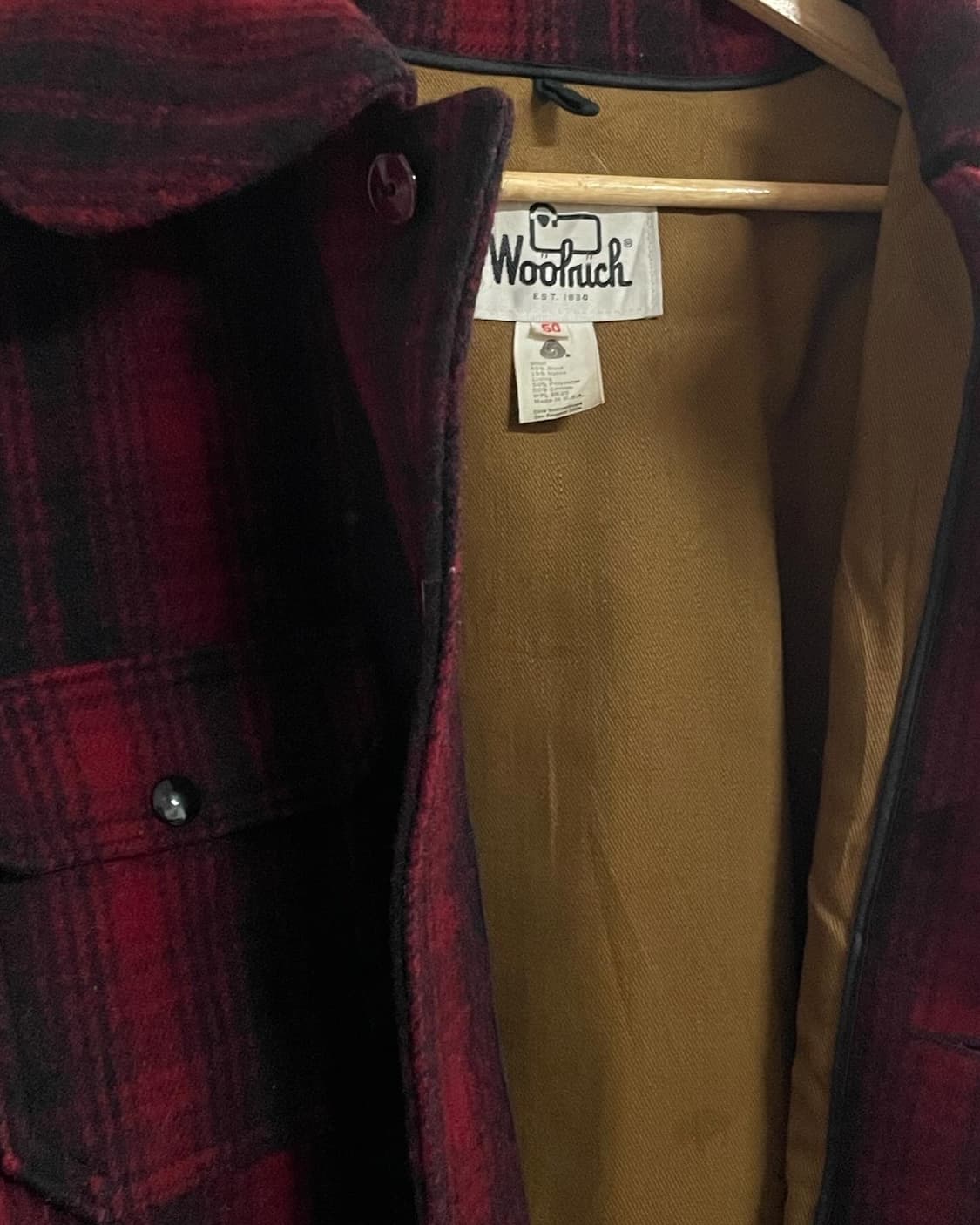 70s USA 울리치 매키노 크루저 울 자켓 (110) 상품이미지4