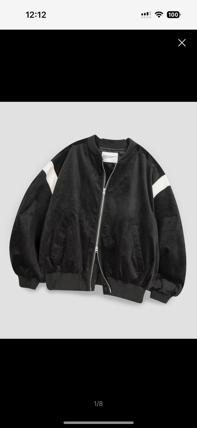 플레이스스튜디오 블루종 레더 배색 바시티 자켓 점퍼 상품이미지7