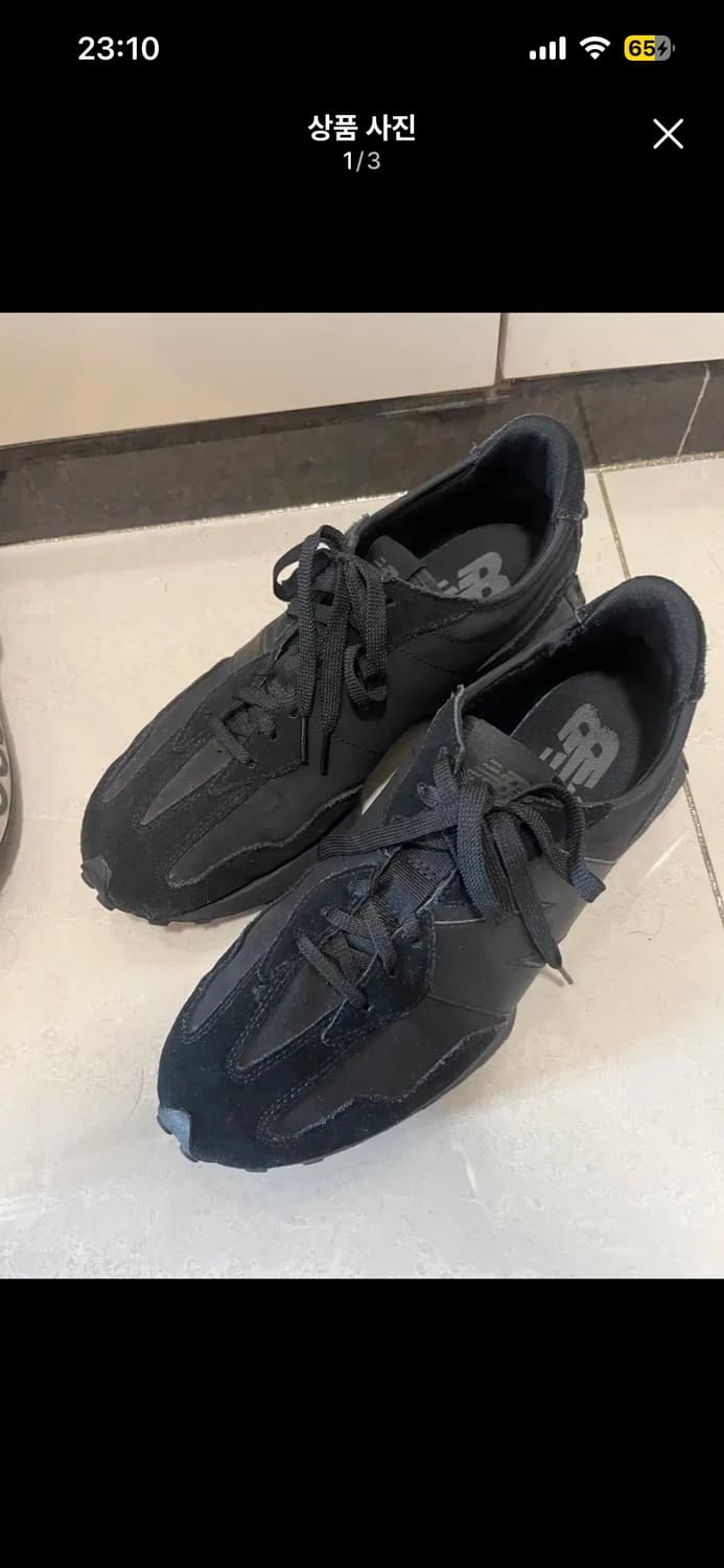 뉴발란스 327 블랙 295size 상품이미지1