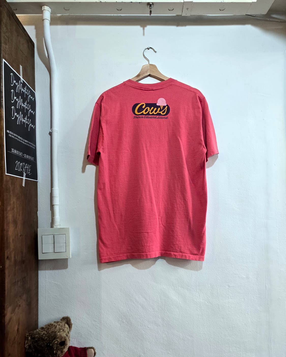 Cows Graphic Printing 싱글 스티치 티셔츠 상품이미지2